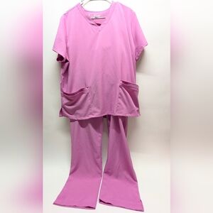 Pink Women's Scrub Set